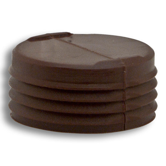 Drawer Front Adjuster 25 mm Diameter x 12.5 mm Depth Brown